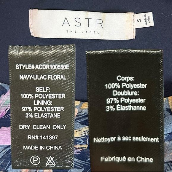 ASTR the Label - Women’s ‘Santorini’ Floral Maxi Dress Asymmetric, Purple Small - Picture 7 of 12